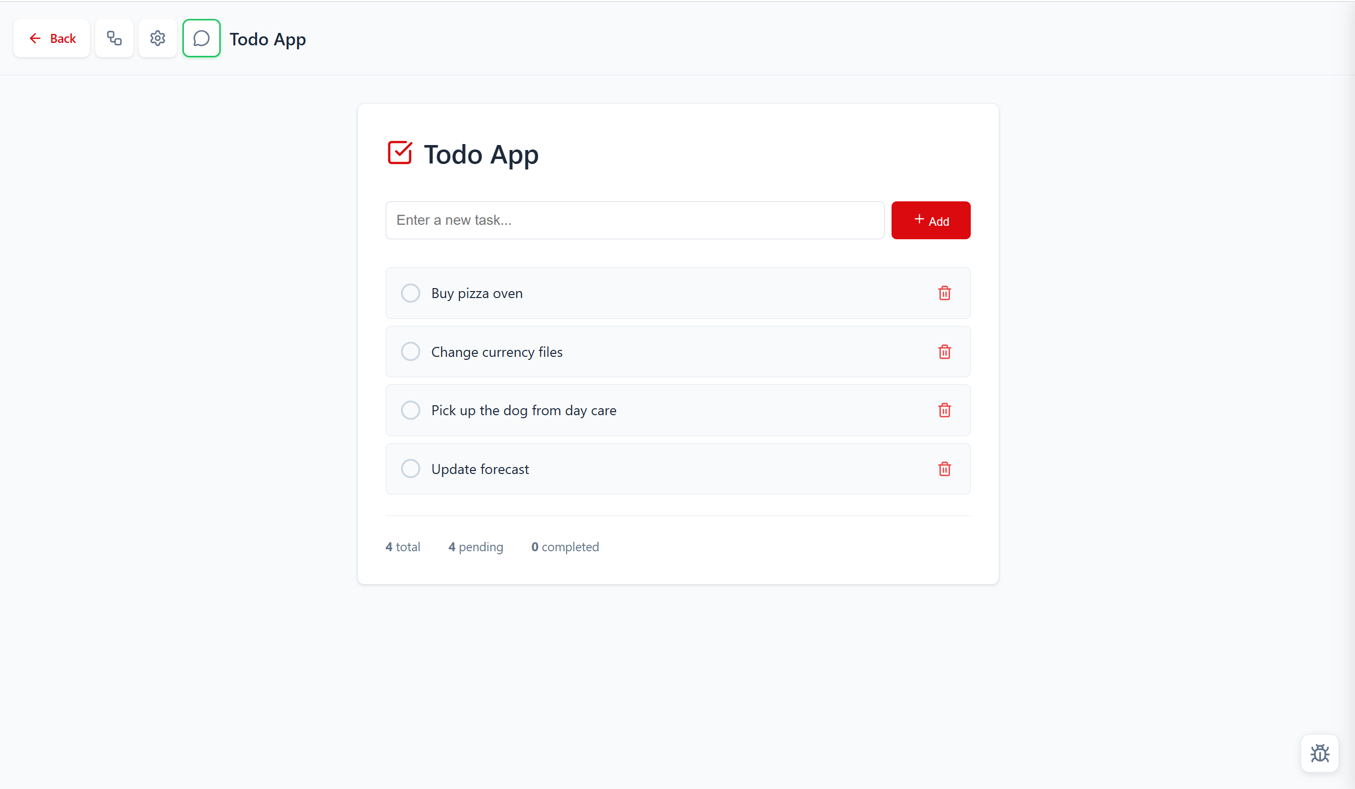 Custom to-do app